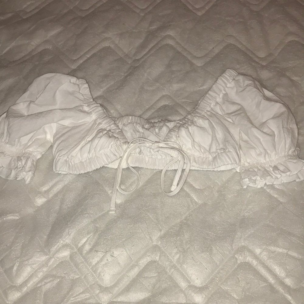 White crop top